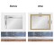 Amanti Art Mirror Makeover Bathroom Mirror Frame Border Kit - Fully Assembled Peel and Stick Frame - Mirror NOT Included - Grace Brushed Gold Trim
